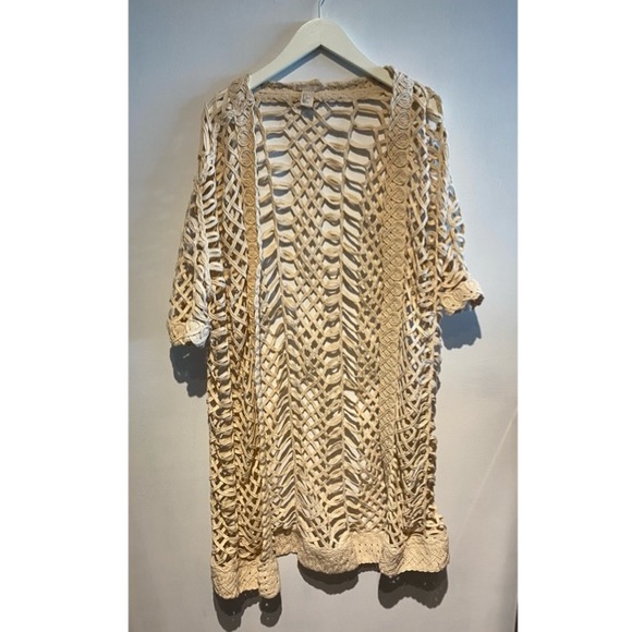 Boho Crochet Cardigan open weave Size small - Picture 5 of 8